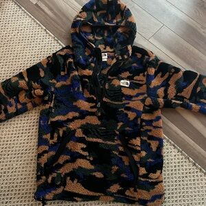 The North Face Cameo hooded fuzzy sweatshirt